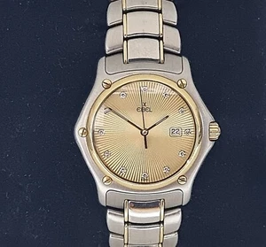 Ebel 1911 18ct Gold & Diamond Set Swiss Watch - Picture 1 of 7