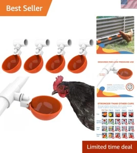 Efficient Poultry Waterer Feeder Kit for Chickens, Ducks, Geese, and Turkeys - Picture 1 of 10