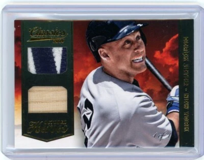 2014 Panini Classics October Heroes Patch Relic #10 Derek Jeter No 1 of 1 - Image 1 of 2