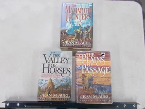3 JEAN AUEL HC W/DJ EARTH'S CHILDREN 2-5 MAMMOTH HUNTERS PLAINS PASSAGE VALLEY - Foto 1 di 5