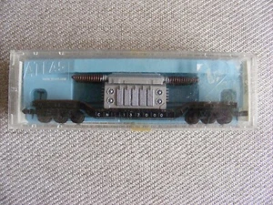 N Scale Atlas CN Depressed Flat car with transformer Rolling Stock USED - Bild 1 von 2