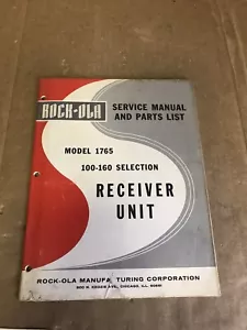 Rock-ola 1765 100-160 Auswahl Empfängereinheit Servicehandbuch und Teileliste - Bild 1 von 2