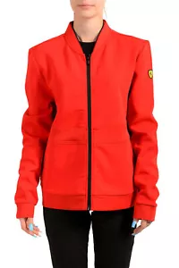 Scuderia Ferrari Women's Red Scuba Long Sleeve Full Zip Track Jacket US L IT 44 - Picture 1 of 7