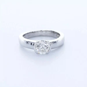 14K Gold Solitär Verlobungsring klassisch 1,18 ct rund Lab-gezüchtet Diamant E VS2 - Bild 1 von 20