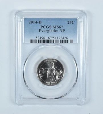 2014-D Washington Quarter ATB Everglades MS67 PCGS *1538 - Image 1 of 4