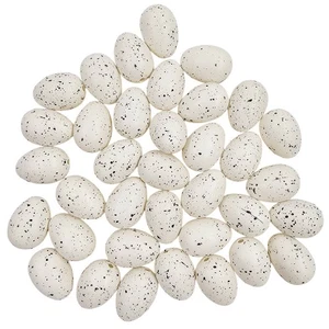 Dekorative Eier - gefleckt 2,5 cm - Ostereier - 36 Stk. - weiß - Bild 1 von 1