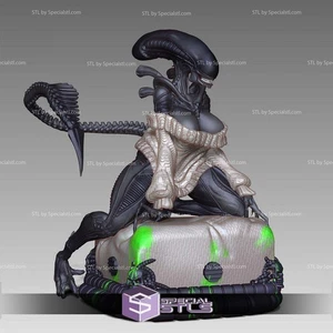 Alien Lady NSFW 1/8 1/6 1/4 3D Print Model Kit Unpainted Unassembled 3 Ver 1/12 - Picture 1 of 4