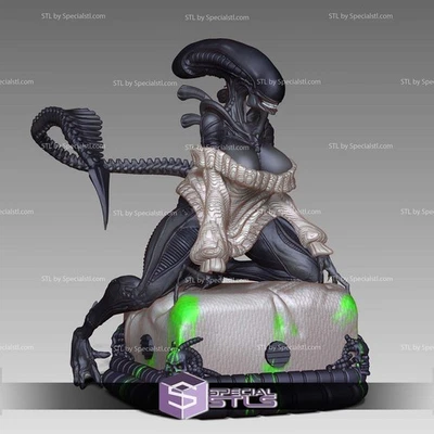 Alien Lady NSFW 1/8 1/6 1/4 3D Print Model Kit Unpainted Unassembled 3 Ver 1/12 - Image 1 of 4