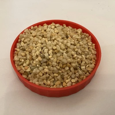 450g REAL3/5mm YELLOW NATURAL POT TOPPER DECORATIVE GRAVEL DRESSER STONE DIORAMA - Image 1 of 4