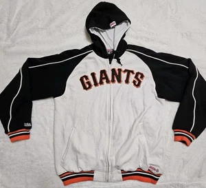 Men's Stitches MLB San Francisco Giants Track Full Zip Hoodie Jacket Size Large - Picture 1 of 19