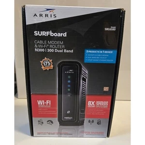 ARRIS SURFboard SBG6580 DOCSIS 3.0 Cable Modem/ Wi-Fi N300 Open Box - Picture 1 of 5