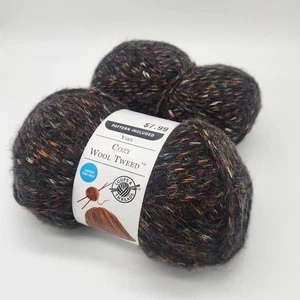 Menge 1 Knäuel / 1 Teil Schlaufen & Fäden Kuschel Wolle Tweed Garn Goldbraun  - Bild 1 von 3