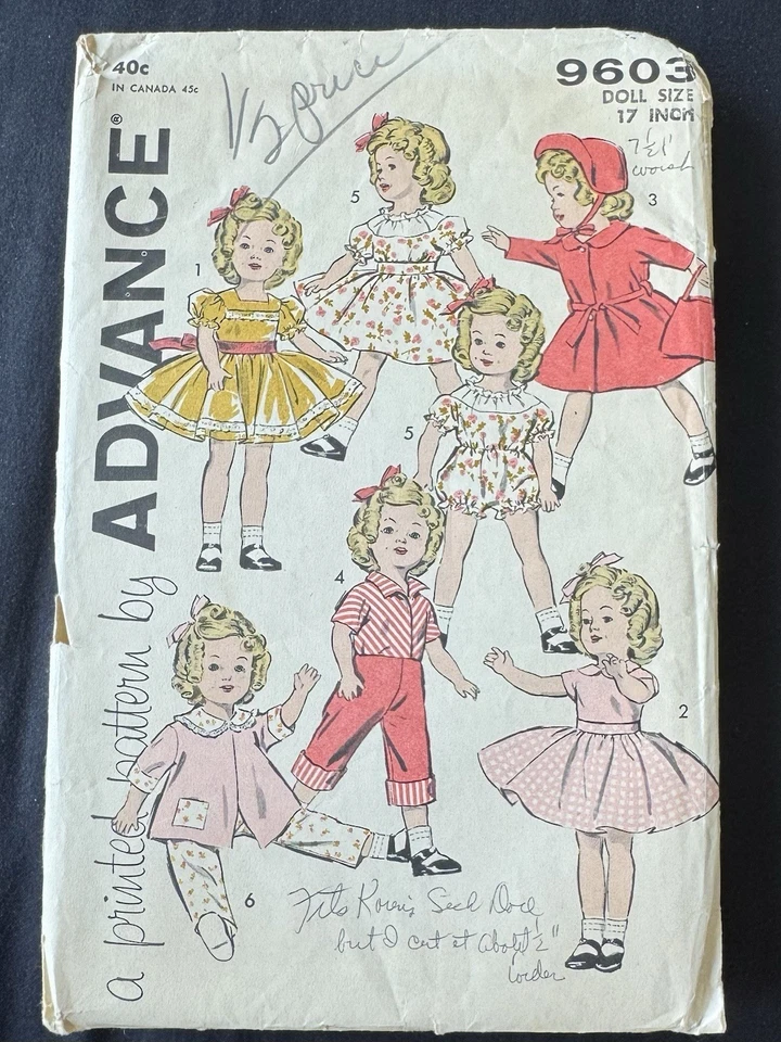 二手Advance 9603娃娃尺寸17英寸花样 — 第 1/2 张图片