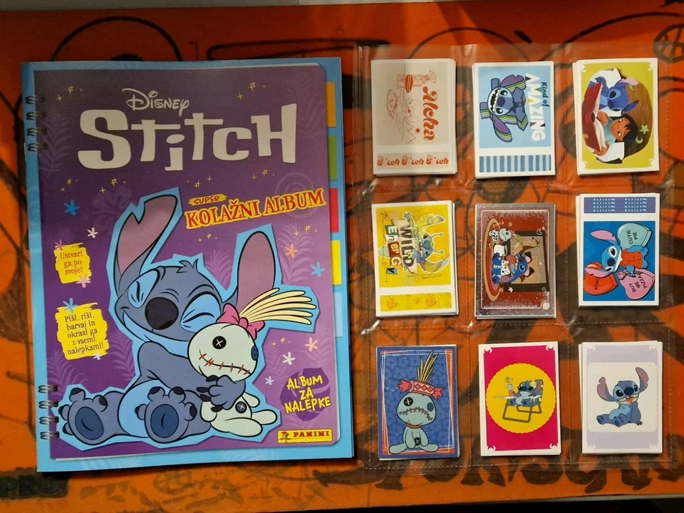 STITCH 2025 Colección de Pegatinas Panini JUEGO COMPLETO + ÁLBUM VACÍO 192 PEGATINAS Foto 1 de 3