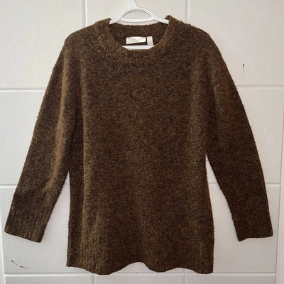 Женский пуловер RD Style свитер с длинным рукавом темно-коричневый размер большой - Изображение 1 из 4