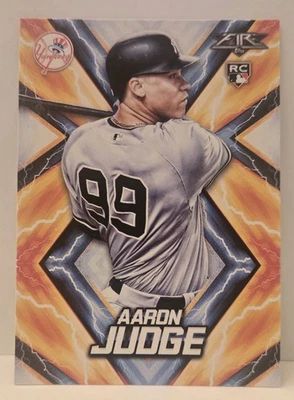 2017 Topps Fire - Aaron Judge #62 (RC) Rookie 3 Time MVP New York Yankees Mint - Image 1 of 4