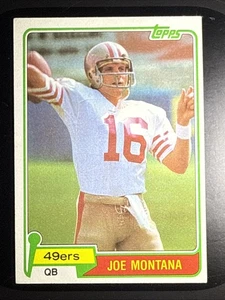 NR MINT/MINT ROOKIE 1981 Topps #216 Joe Montana RC Football Card 49ers #2F - Bild 1 von 8