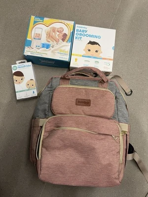 Bubblbay Diaper Bag W/ Unused Brand New Baby Product Lot - Image 1 of 4