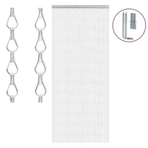 Türvorhang aus Ketten Raumteiler Fliegenvorhang Kettenvorhang Vorhang Aluminium - Bild 1 von 13