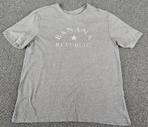 Banana Republic Premium Wash T-Shirt XL grau Sterne Tee - Bild 1 von 10