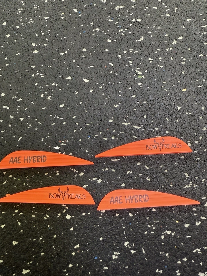 AAE Hybrid 26 Custom Bowfreaks Vanes 100 pack Fire Orange - Image 1 of 1