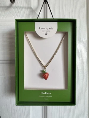 LIMITED EDITION Strawberry Charm Tennis Necklace - kate spade new york x Target - Image 1 of 2