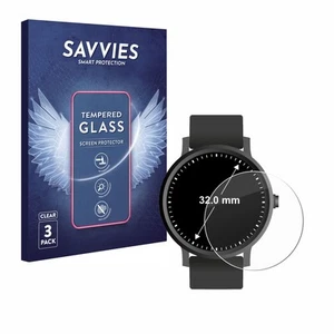 For Circular Displays (ø: 32 mm) Tempered Glass 3x Screen Protector Protection - Afbeelding 1 van 8