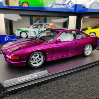 COCHE SÓLIDO BMW 850 E31 CSI DAYTONA VIOLETA 1991 1:18 NUEVO CAJA - Imagen 1 de 4