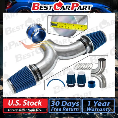 Corvette C5 5,7 V8 doble admisión de aire + filtro BCP BLUE 2001 2002 2003 2004 Foto 1 de 4