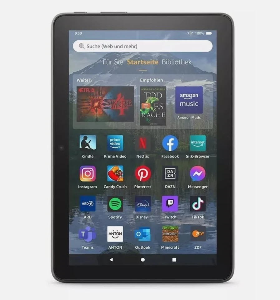 Amazon Fire HD 8 Plus 12. Gen 32GB, Wi-Fi, 8 Zoll - Grau (mit Werbung)