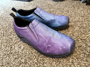 RARE Merrell Jungle Moc Galactic Slip On Shoes Blue Purple 3M J004609 Mens 12 - Picture 1 of 5