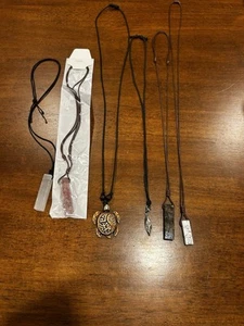 Boho Hippie Necklace Bundle – Crystals, Turtle Pendant, Stone Charms - Bild 1 von 4