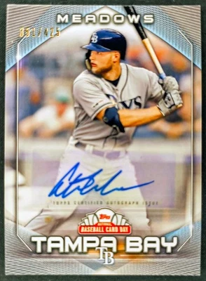 2020 Topps National Baseball Card Day Auto 351/425 Austin Meadows #AU-AM Auto - Image 1 of 2