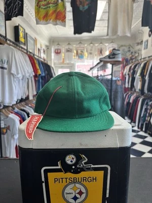 Harvard Vintage Años 80/90 Snapback Liso Kelly Verde Talla 6 7/8 Nuevo Antiguo Stock Foto 1 de 4