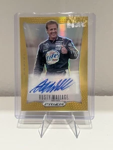 2024 Prizm Racing Rusty Wallace Gold Throwback Auto /10 - Picture 1 of 2