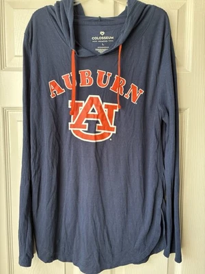 Colosseum Auburn Tigers Hoodie Navy Pullover Long Sleeve Women L Lightweight - Image 1 of 3