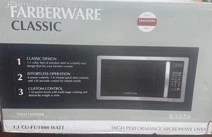 Farberware Classic 1.1 cu. Fuß 1000 Watt Arbeitsplatte Mikrowelle Brandneu - Bild 1 von 4