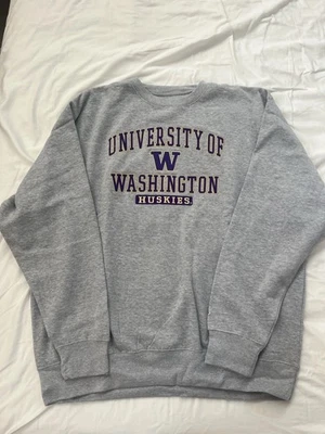 Sudadera University Of Washington Cuello Redondo Azul 84 2xl NUEVA Foto 1 de 4