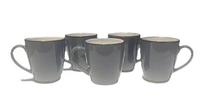 Set Of 5 Sango Nova Blue Coffee Tea Mugs 10oz Cups Excellent Condition. - Picture 1 of 7