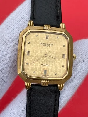 Vintage Favre-Leuba Dress Gold Quartz Swiss Men's Watch - Image 1 of 4