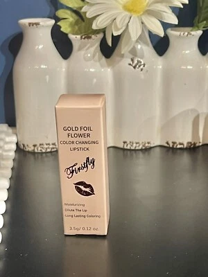 FIRSTFLY GOLD FOIL FLOWER COLOR CHANGING LIPSTICK 01 3.5g/0.12ozNIB - Image 1 of 4