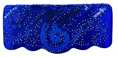 Satin Covered Evening Bag with Sequin & Beads - image 1 of 3