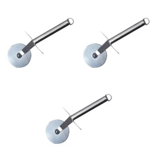 3 Count Pizzaradschneider Pizzaschneider Aus Edelstahl Docker Werkzeug - Bild 1 von 12