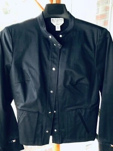 Jacket Talbots Collection Sz 6 Lightweight Stretch Navy Silver Resort Style - Picture 1 of 5