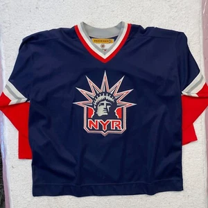 New York Rangers Lady Liberty Embroidery Size XXL Koho NHL Navy Hockey Jersey - Picture 1 of 9