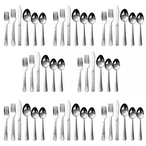 48 Pezzi Set di Posate per 8 Posate in Acciaio Inox Set Posate Utensili Cucina - Foto 1 di 7