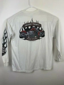 Alstyle Apparel Herren Orange County Choppers OCC Weiß XL Baumwolle Fire Flame Biker - Bild 1 von 7