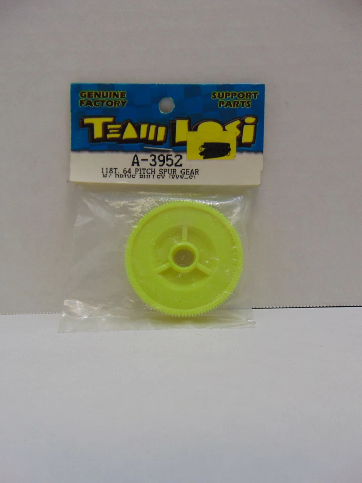 Team Losi a3952 118T, 64p Spur Gear w/ Drive Pulley XXX-S  NIB - Image 1 of 1