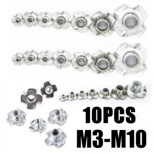 M3 - M10 Einschlagmuttern Gewinde Einschlagmutter Stahl T Muttern für Holzmöbel - Bild 1 von 11