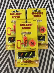 Northland Fishing Tackle Glo Shot Spoon - 1/16oz Super-Glo Lady Bug (Lot of 3) - Picture 1 of 2